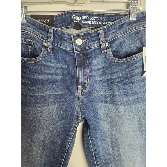 GAP sexy bootcut womens jeans sz 6L nwt no distressing classic preppy tall - Picture 2 of 11